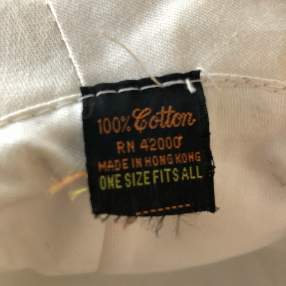 Vintage Polka Dot Sub Hat 100% Cotton Hong Kong - Picture 5 of 7